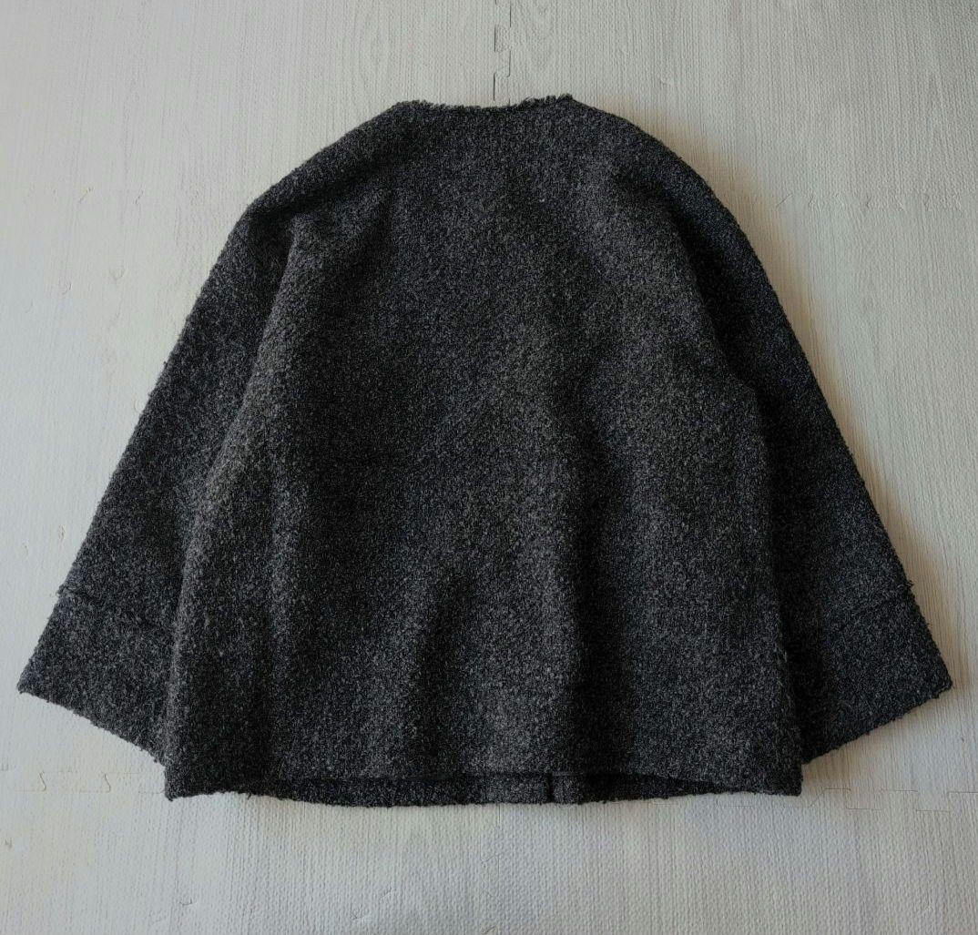 ラウンジドレス　ツイードジャケット　ブラック×グレー　金ボタン　26400円F