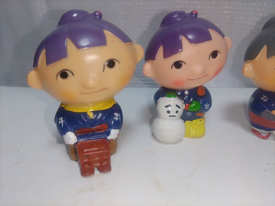 昭和レトロ　当時物　希少品　秋田銀行　アコちゃん　ソフビ貯金箱　5種類