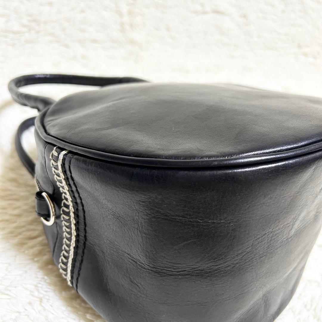 Y's ヨウジヤマモト 牛革 ショルダーバッグ カヨナカムラ ブラック 2way