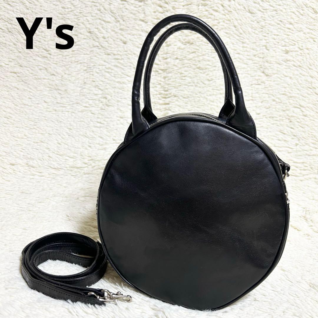 Y's ヨウジヤマモト 牛革 ショルダーバッグ カヨナカムラ ブラック 2way