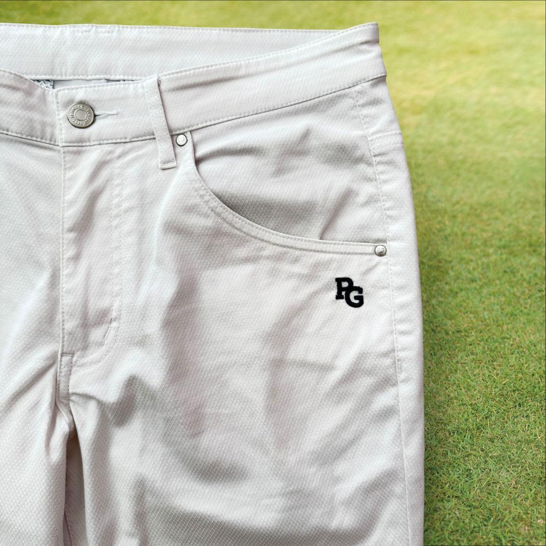 パーリーゲイツ　パンツ　4 M〜L相当　白　ホワイト　ストレッチ素材　ゴルフ