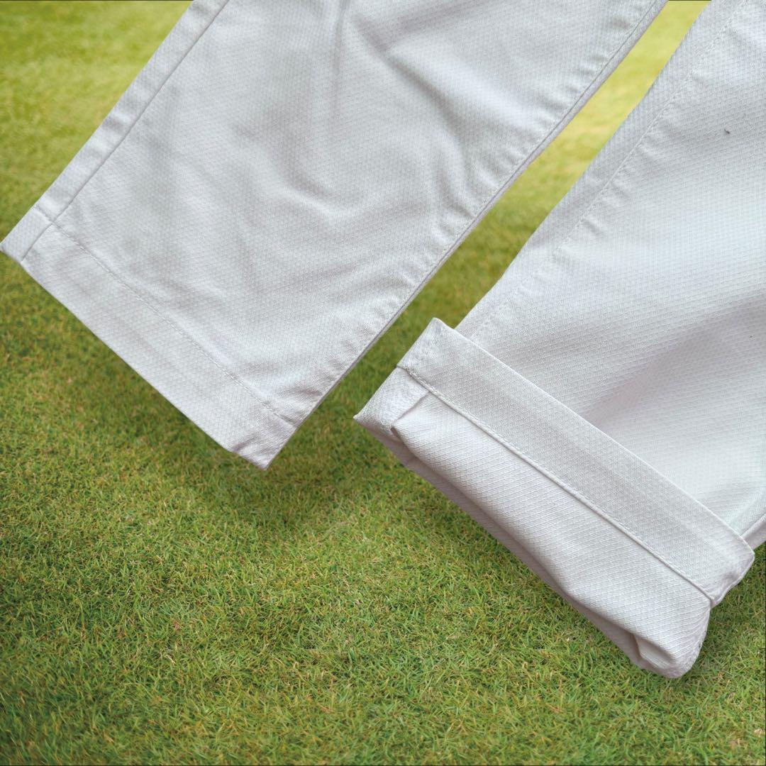 パーリーゲイツ　パンツ　4 M〜L相当　白　ホワイト　ストレッチ素材　ゴルフ