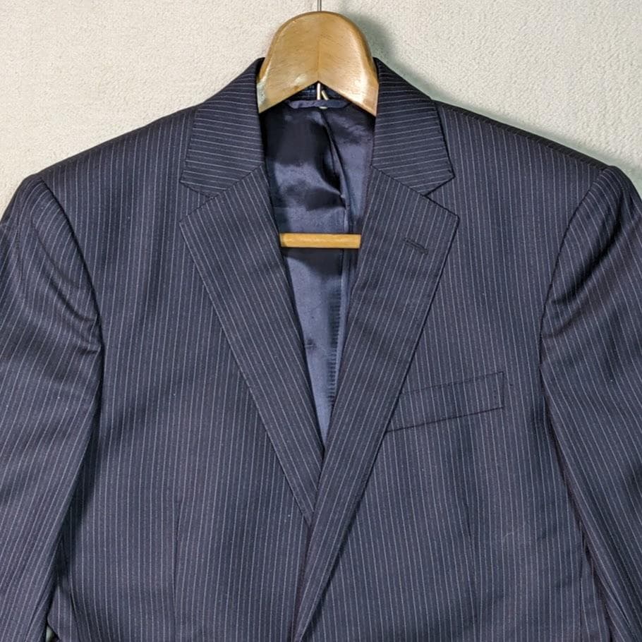 美品 ポロバイラルフローレン セットアップ スーツ イタリア製 ストライプ M