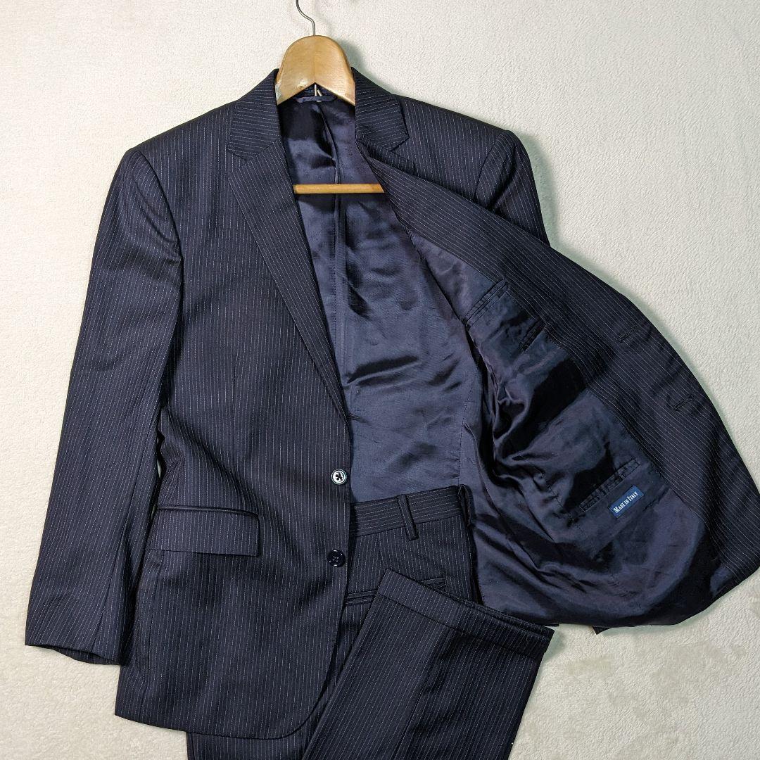 美品 ポロバイラルフローレン セットアップ スーツ イタリア製 ストライプ M