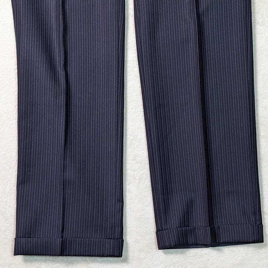 美品 ポロバイラルフローレン セットアップ スーツ イタリア製 ストライプ M