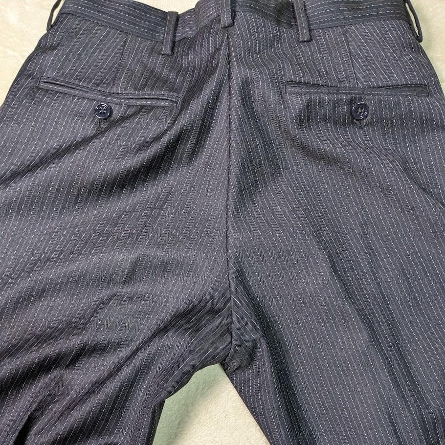 美品 ポロバイラルフローレン セットアップ スーツ イタリア製 ストライプ M