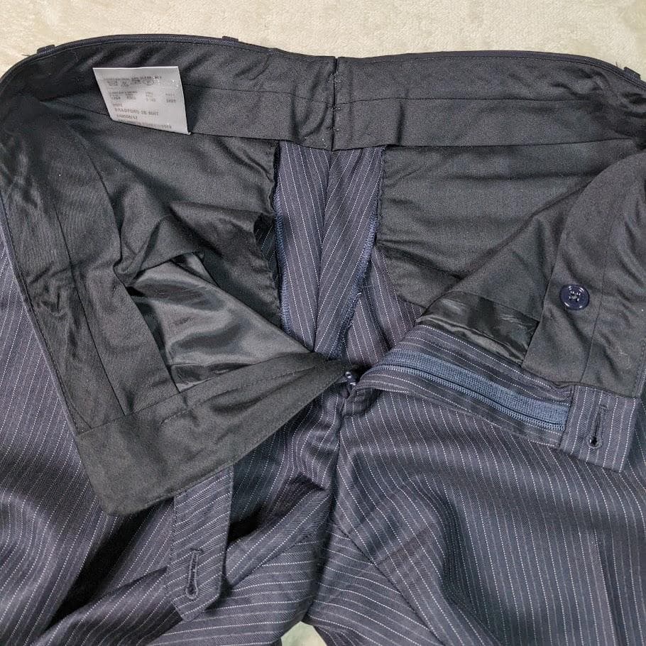 美品 ポロバイラルフローレン セットアップ スーツ イタリア製 ストライプ M