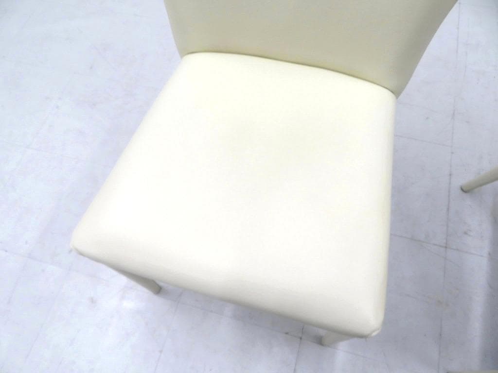 展示品　IDC大塚家具　フロイデ　本革　レザー　ダイニングチェア　2脚セット