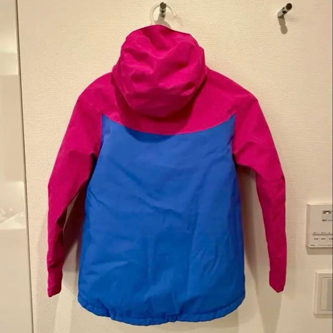 Patagonia キッズ用スキーウェア（上下セット）ピンク/ブルー