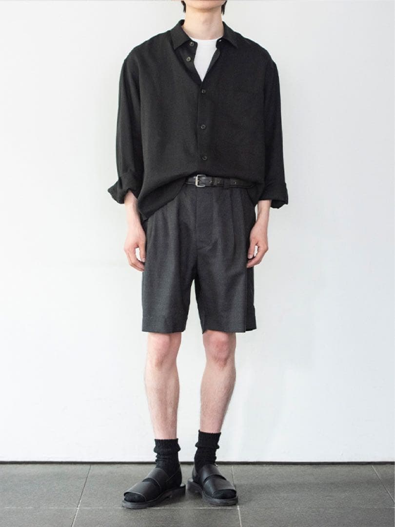 パンツ Margaret Howell summer wool shorts