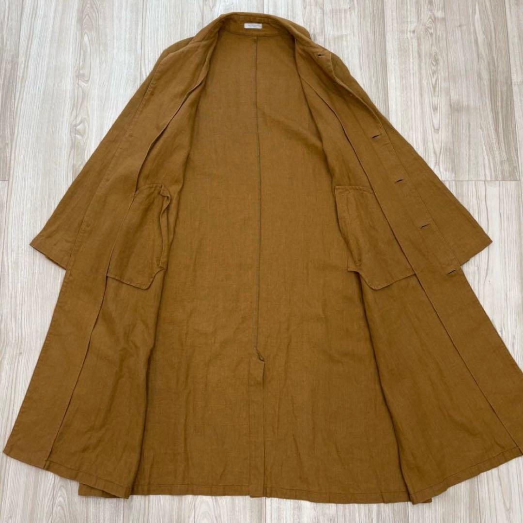 【美品】fog linen work ライリー リネン100% ロングコート