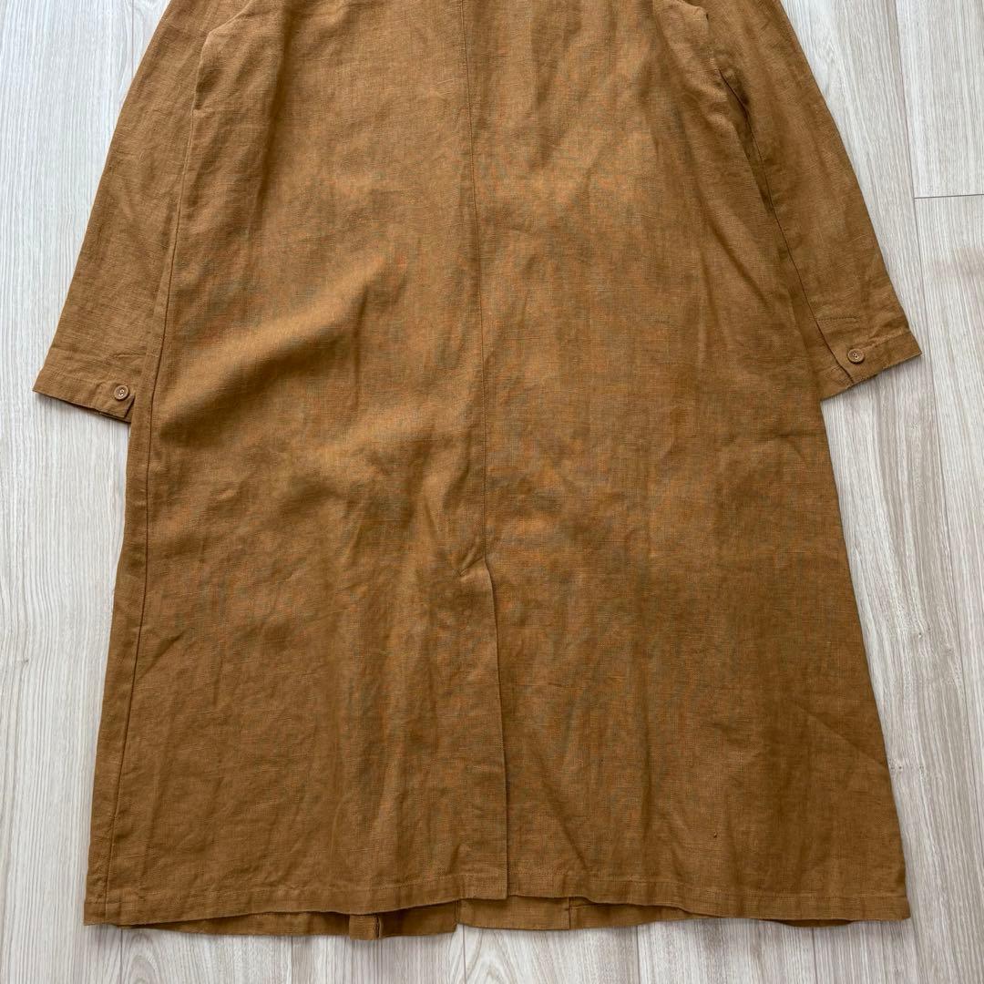 【美品】fog linen work ライリー リネン100% ロングコート