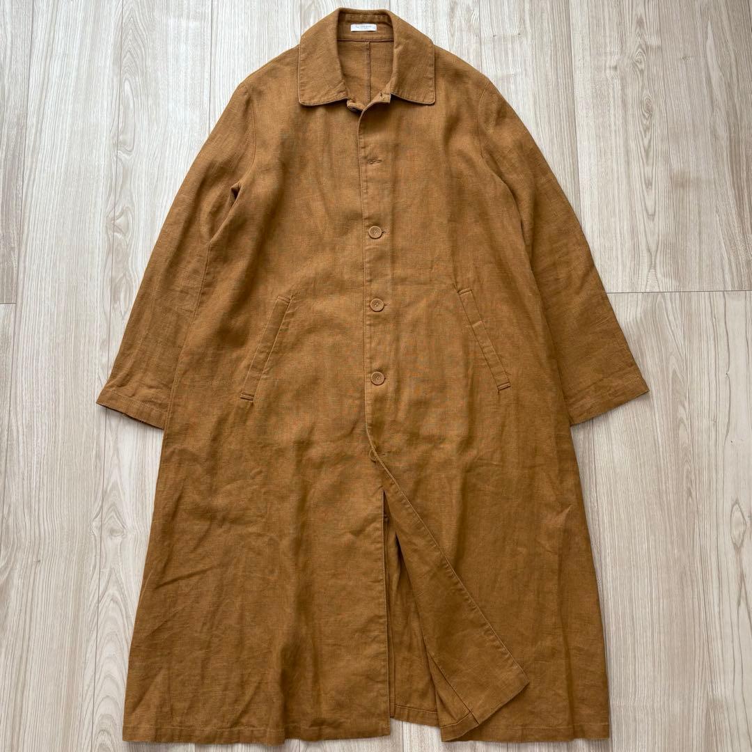 【美品】fog linen work ライリー リネン100% ロングコート