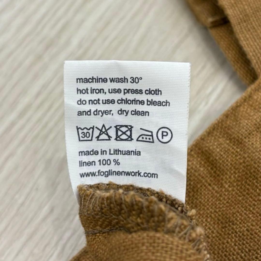 【美品】fog linen work ライリー リネン100% ロングコート