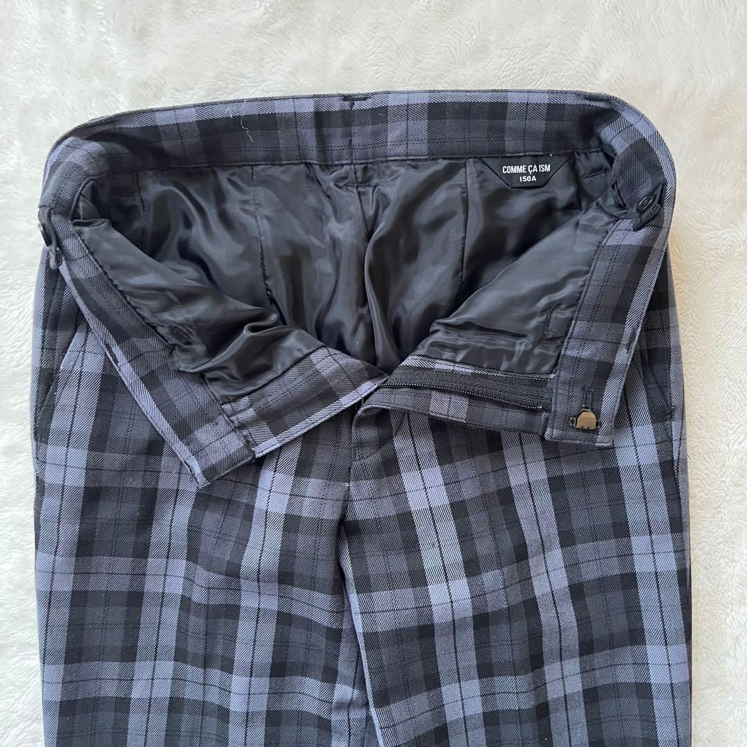 美品✨コムサイズム 150フォーマルスーツ 豪華4点 グレンチェック 入学式