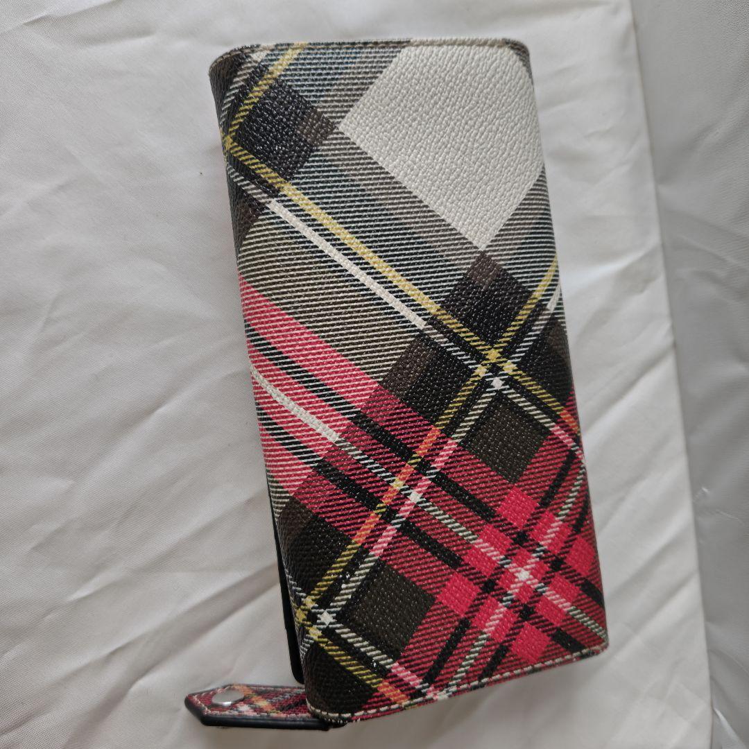 美品　ヴィヴィアンウエストウッド DERBY チェック　長財布　オーブ
