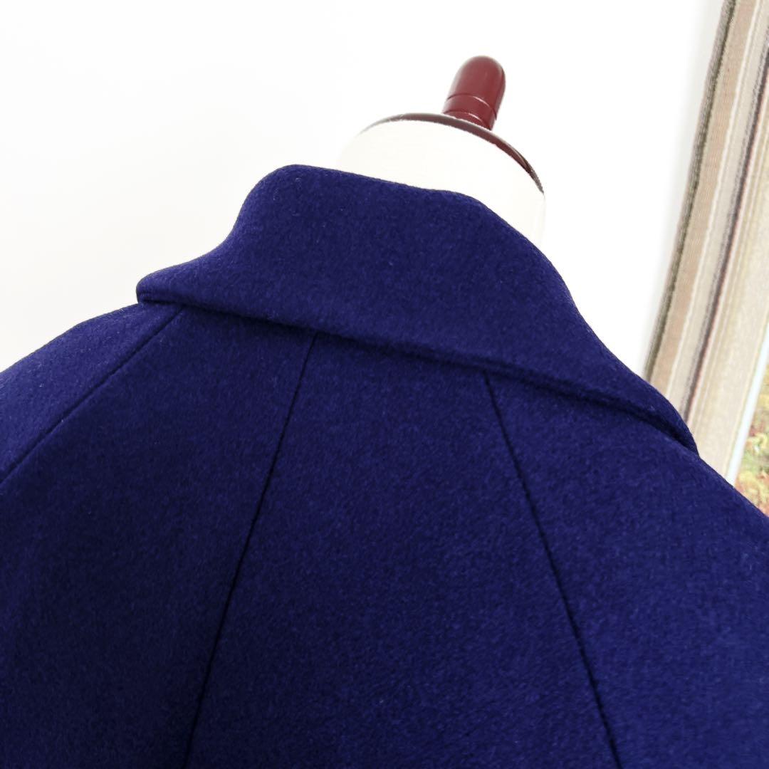 極美品　GUCCIグッチ チェスター　コート GGボタン　ネイビー　刺繍　ロング