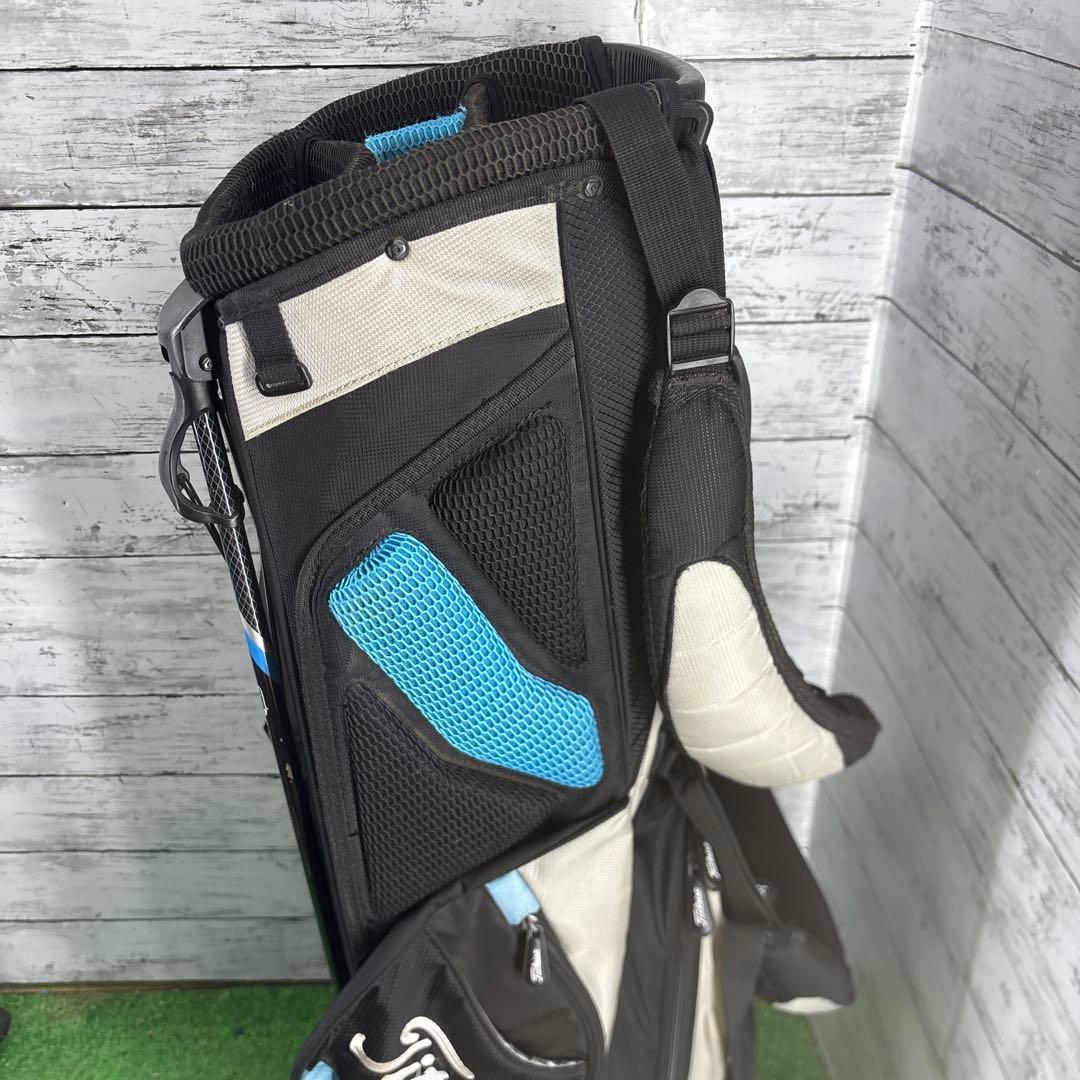 Titleist キャディバッグ スタンド付き 黒/青