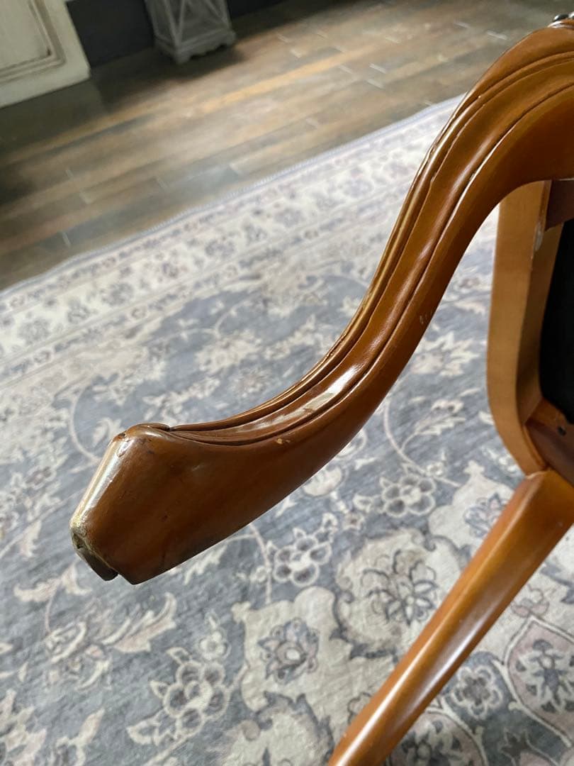 クラシック ダイニングチェア バーガンディ1脚