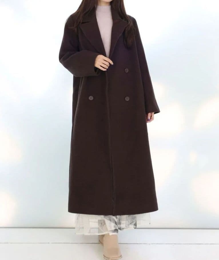 マーキュリーデュオ　ウールチェスターコート　ブラウン　Sサイズ