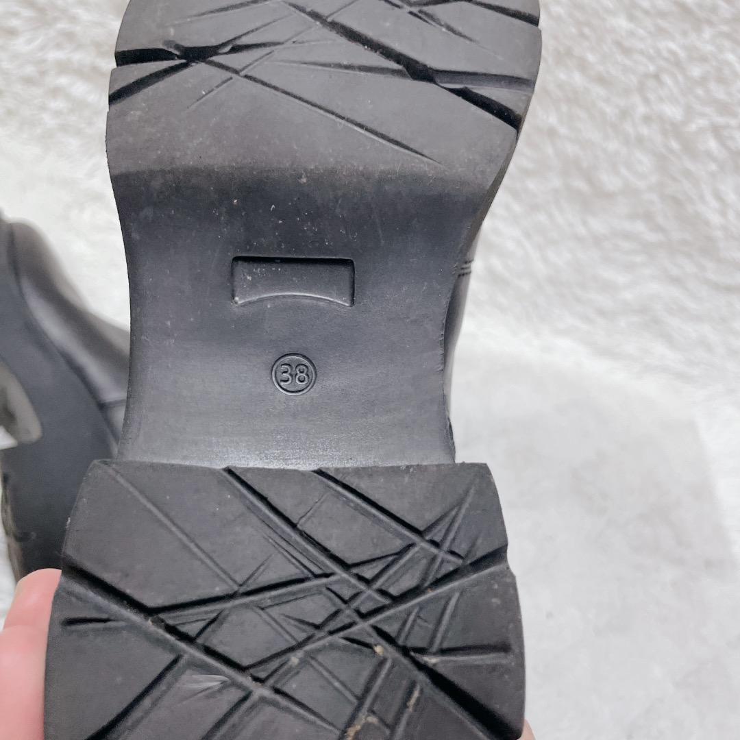 カンペール　サイドジップブーツ　ゴアテックス　厚底　ブラック　本革　レディース