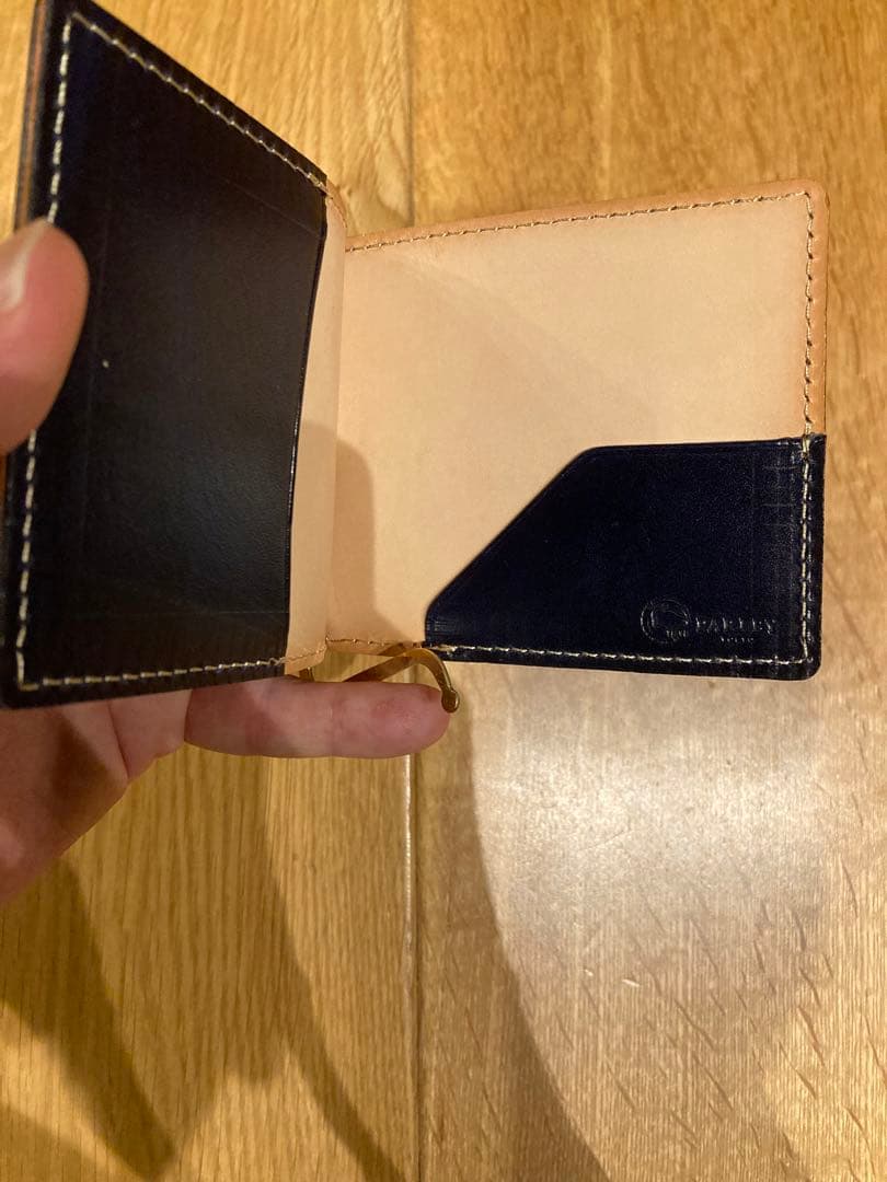 【新品未使用】マネークリップ　PARLEY（パーリィー）　本革