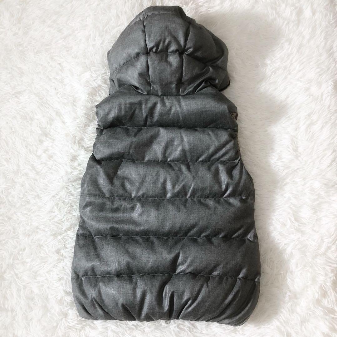 極美品 DUVETICA FEBEDUE ダウンベスト カシミヤ混 グレー L