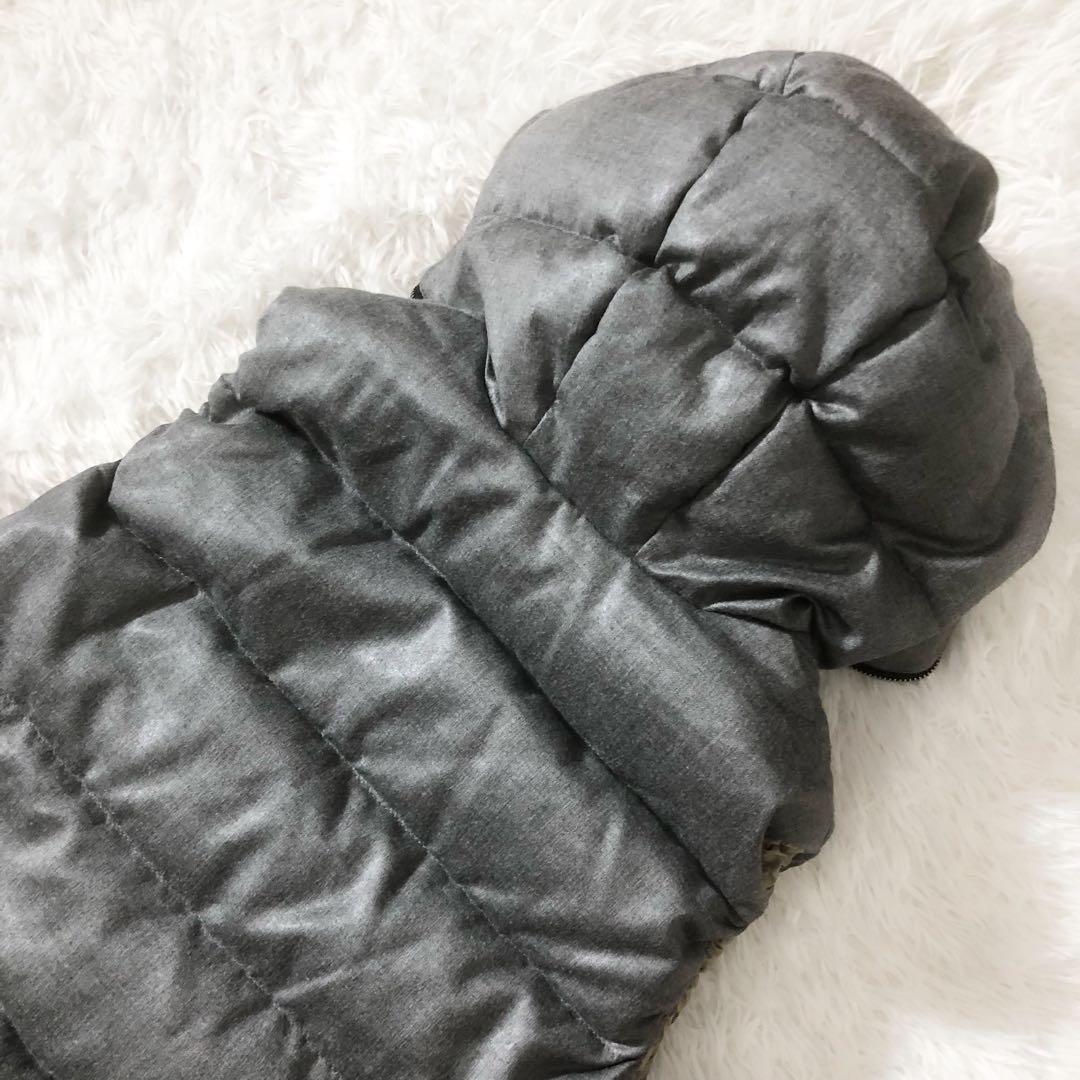極美品 DUVETICA FEBEDUE ダウンベスト カシミヤ混 グレー L