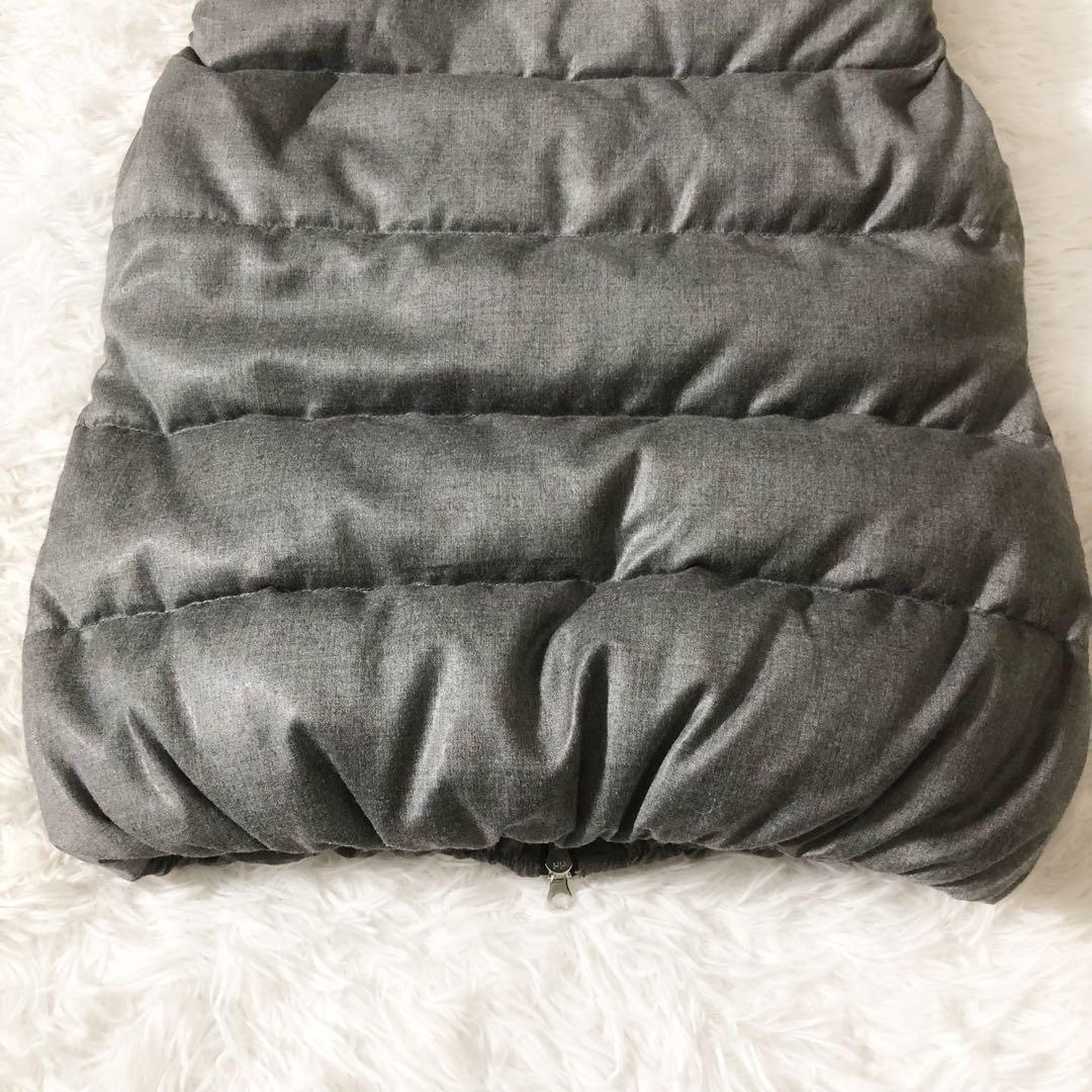 極美品 DUVETICA FEBEDUE ダウンベスト カシミヤ混 グレー L