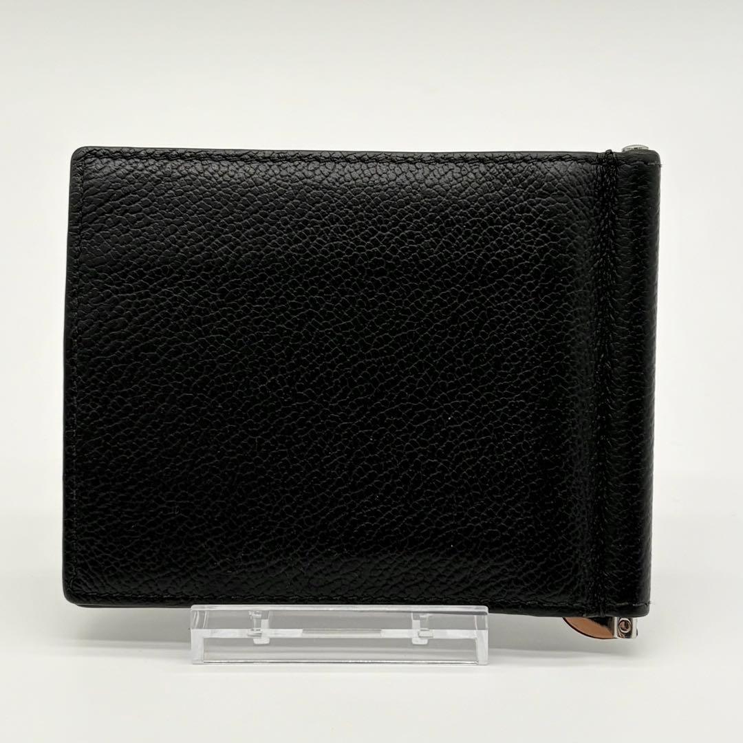 美品　プラダ　RFID マネークリップ　ブラック　サフィアーノ　三角ロゴ