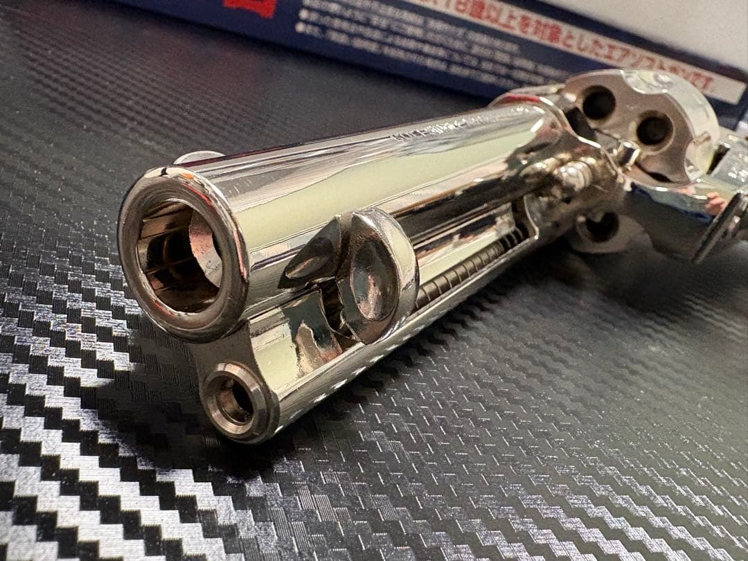 タナカワークス　コルトSAA シビリアン　ニッケルフィニッシュ　木製グリップ