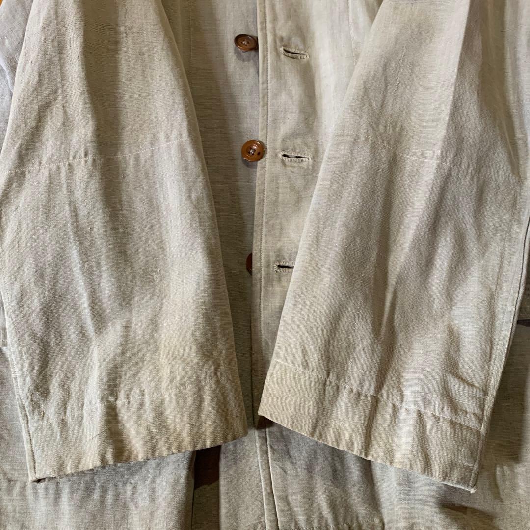 1900s〜 French製 コットンリネンジャケット