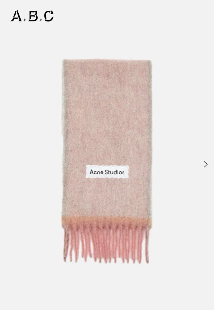 Acne Studios ウールスカーフ ダスティピンク　ぱあさん専用
