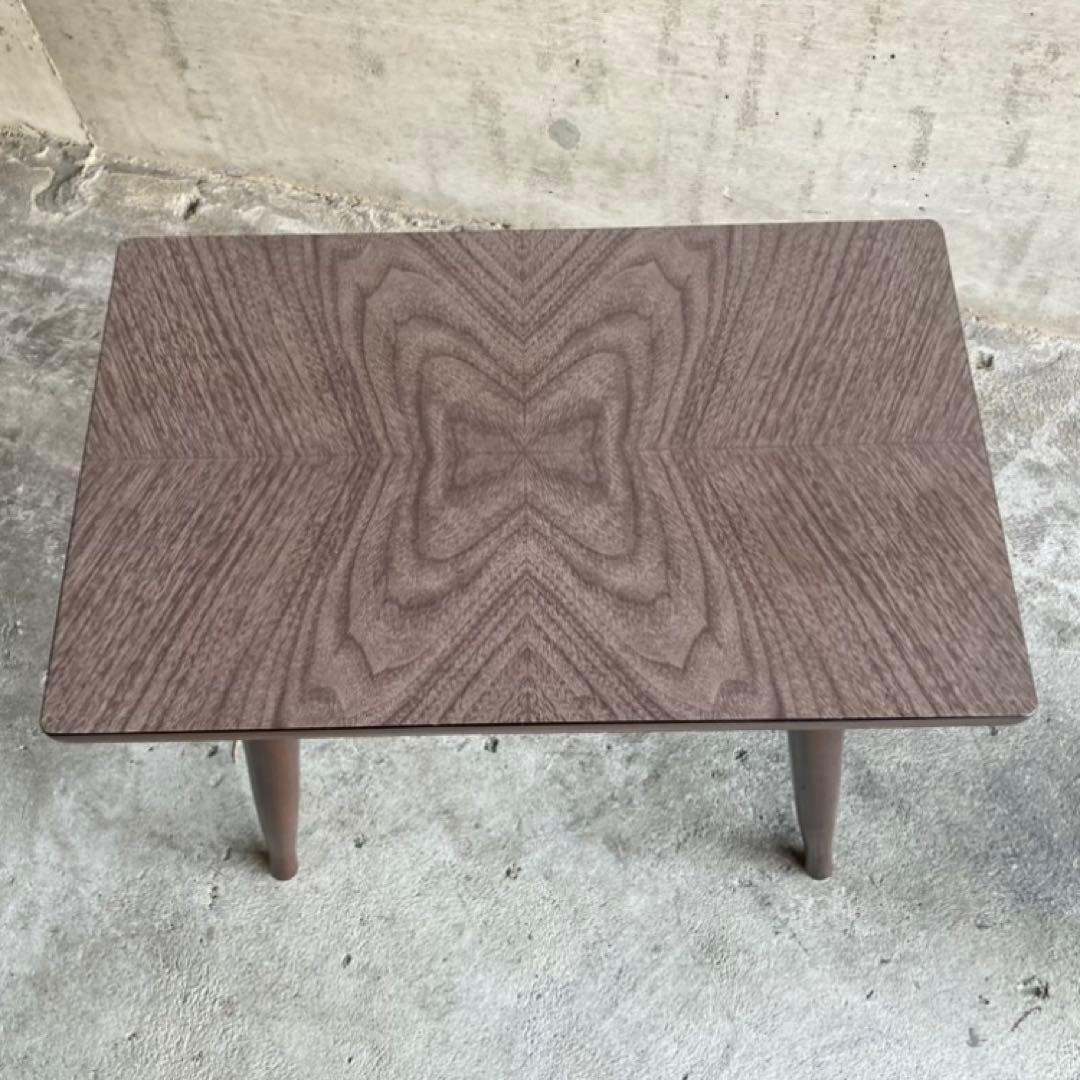 古いテーブル コーヒーテーブル サイドテーブル 木製 当時物 昭和レトロ