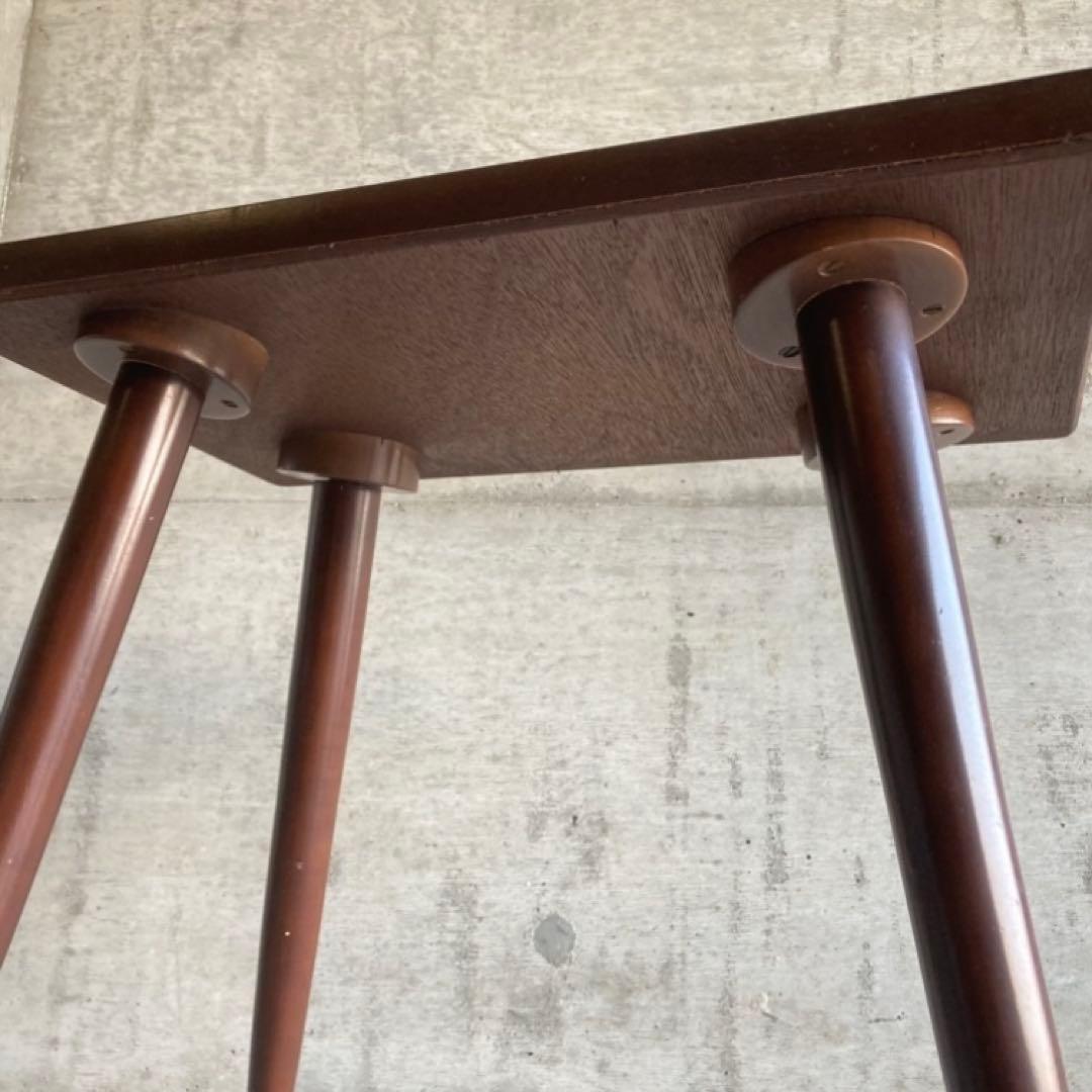 古いテーブル コーヒーテーブル サイドテーブル 木製 当時物 昭和レトロ