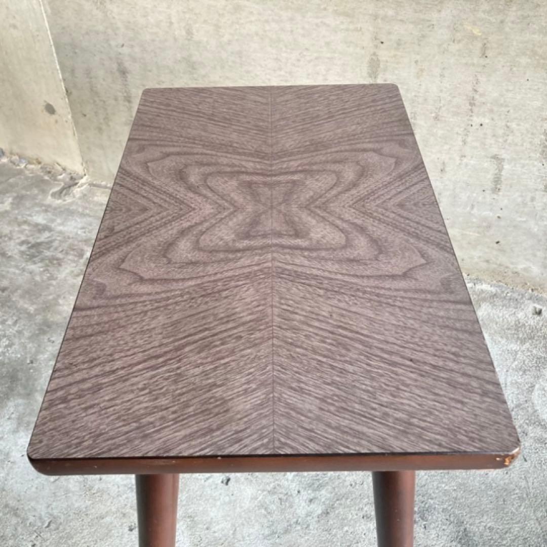 古いテーブル コーヒーテーブル サイドテーブル 木製 当時物 昭和レトロ