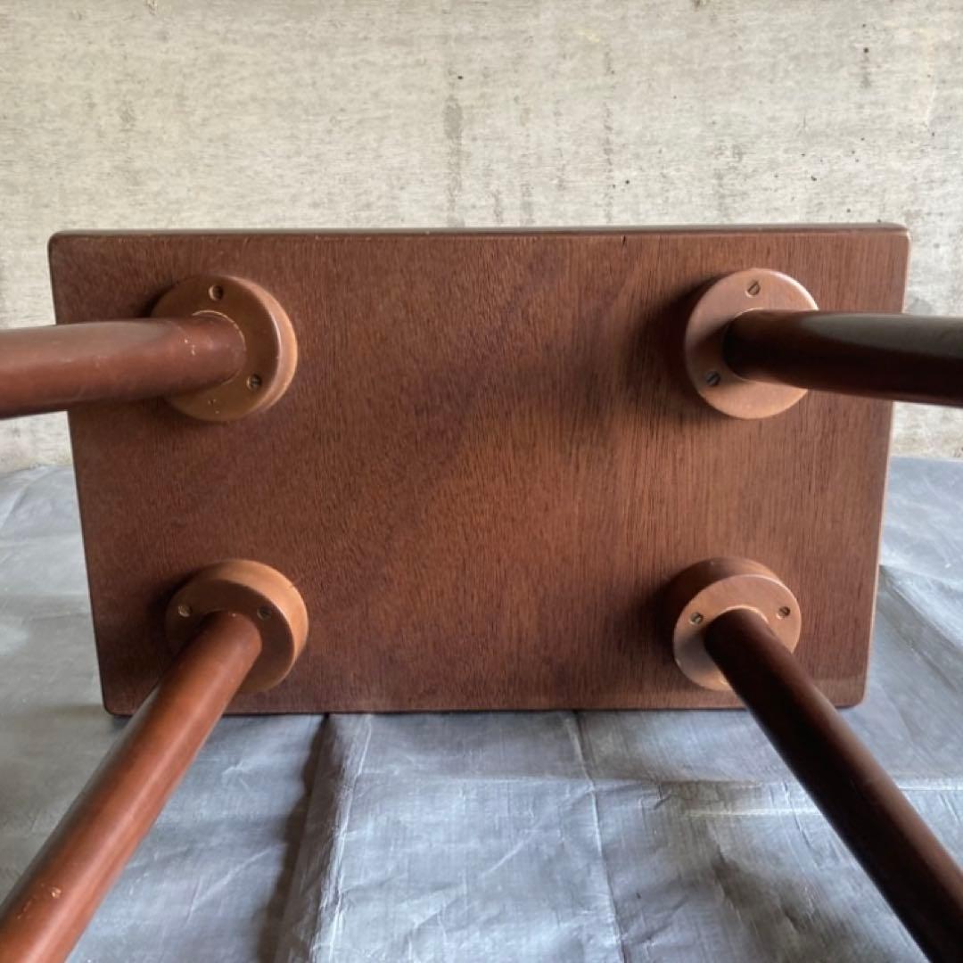 古いテーブル コーヒーテーブル サイドテーブル 木製 当時物 昭和レトロ