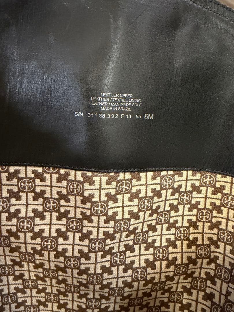 Tory Burch ブラックレザー ロングブーツ 本革23㎝ 〜23.5cm