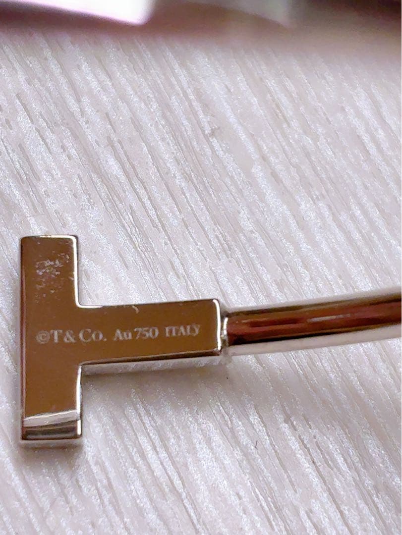 【1/5迄お値下】ティファニーT ダイヤモンド ワイヤー ブレスレット WG M