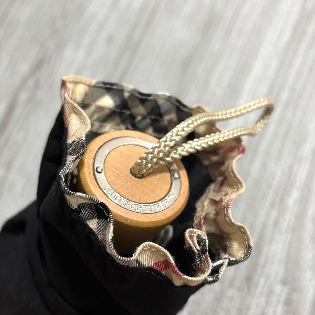 BURBERRY バーバリー ノバチェック 日傘 黒 晴雨兼用 折りたたみ傘