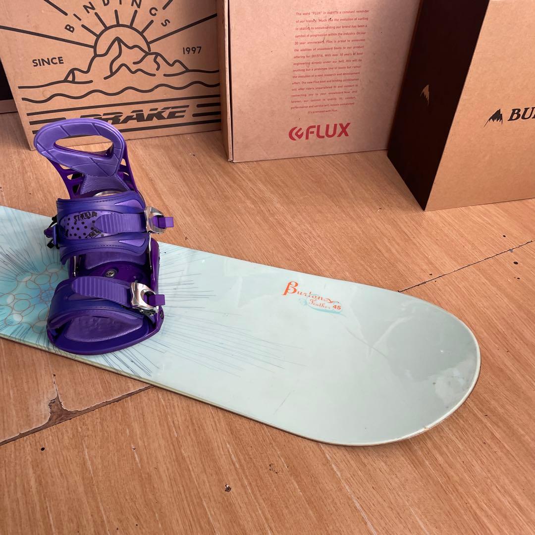 BURTON　バートン　バインディング付　スノーボードセット　FETHER