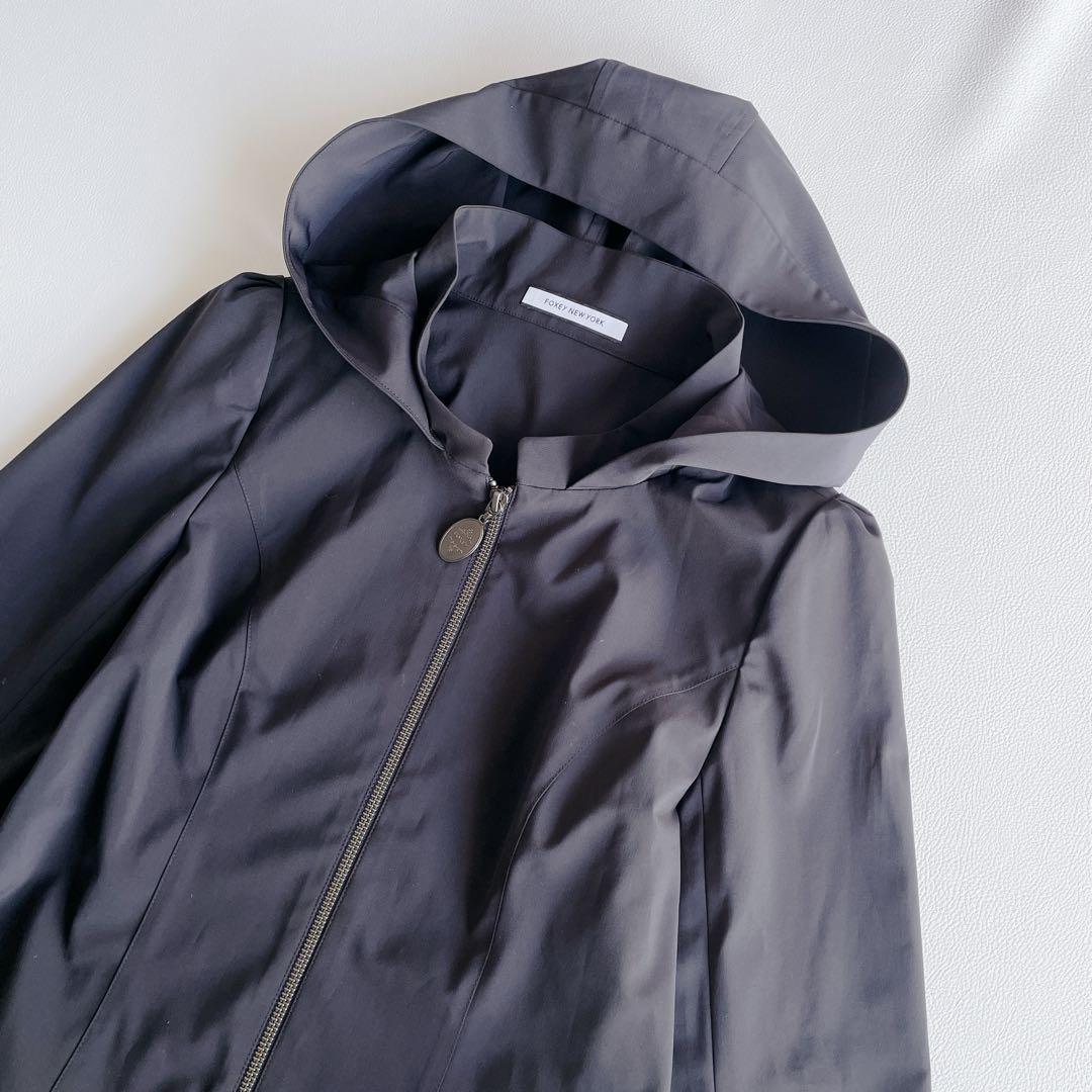 美品✨ FOXEY NEW YORK レイニー コクーン フーデッドコート
