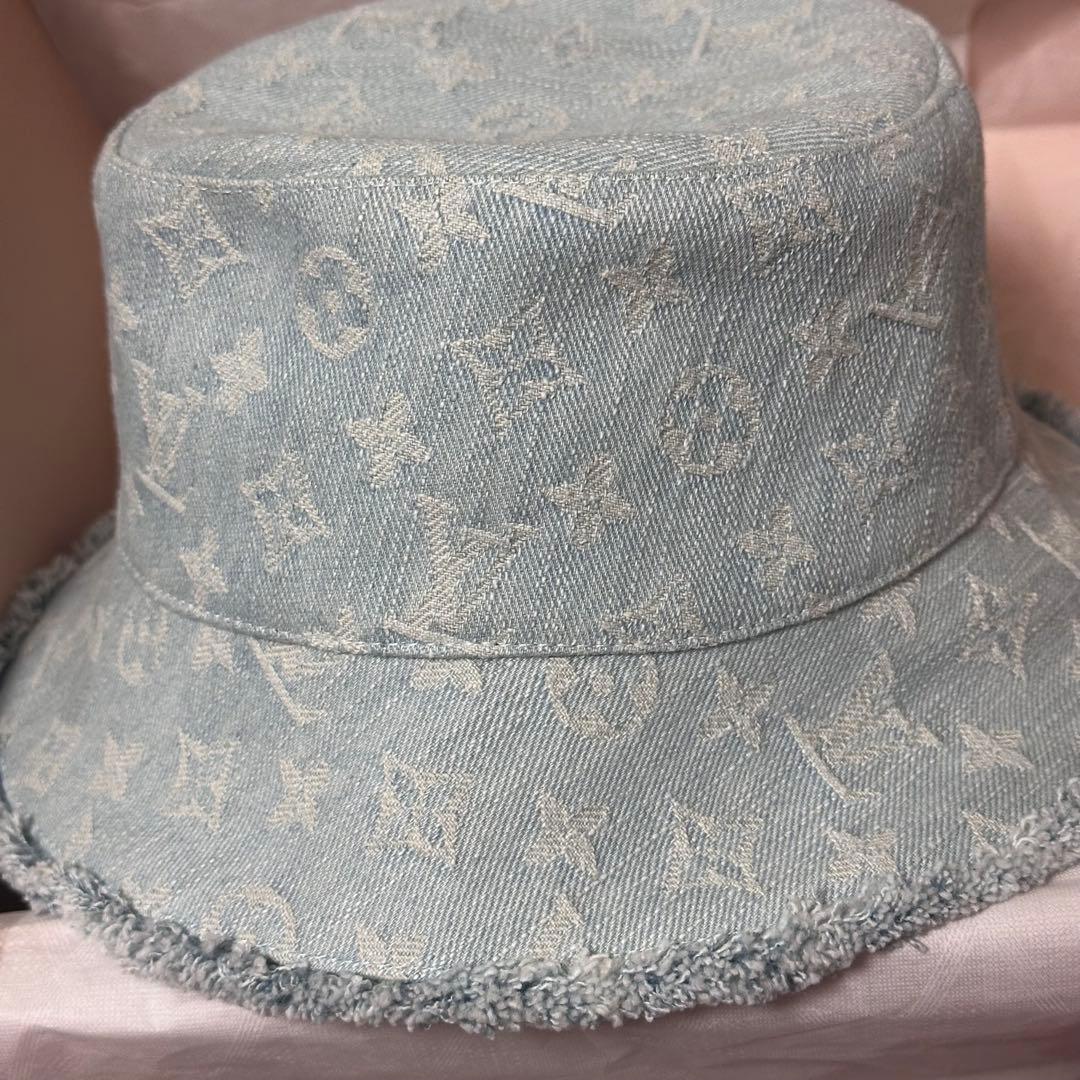 ルイヴィトン バケットハット デニム モノグラム