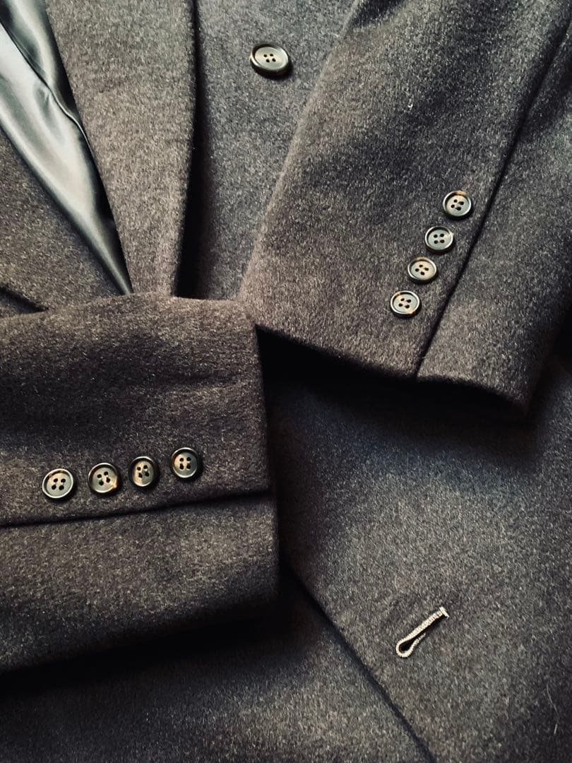 PIERO MASSA. ヴィンテージ　クラシックカシミアコート　伊製　茶