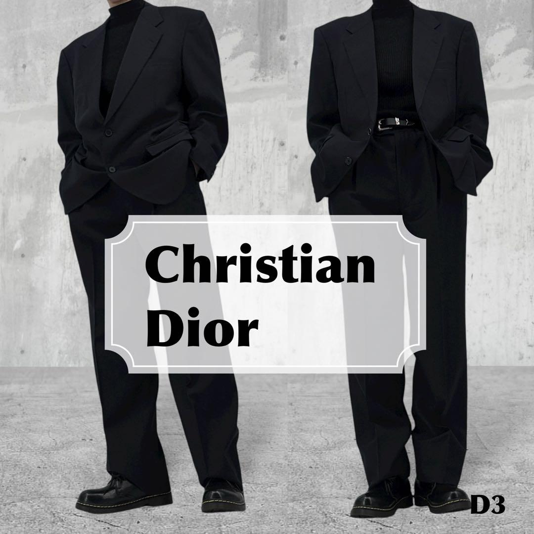 【極美品】Dior　クリスチャンディオール　スーツ　セットアップ　ジャケット　黒