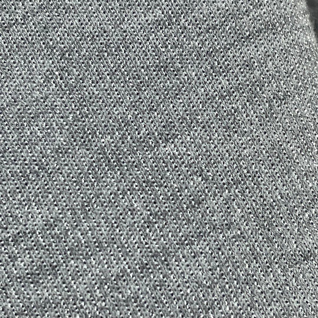 ☆ほぼ未使用☆レリアン　シルバーラメ入りテーラードジャケット　シングルボタン