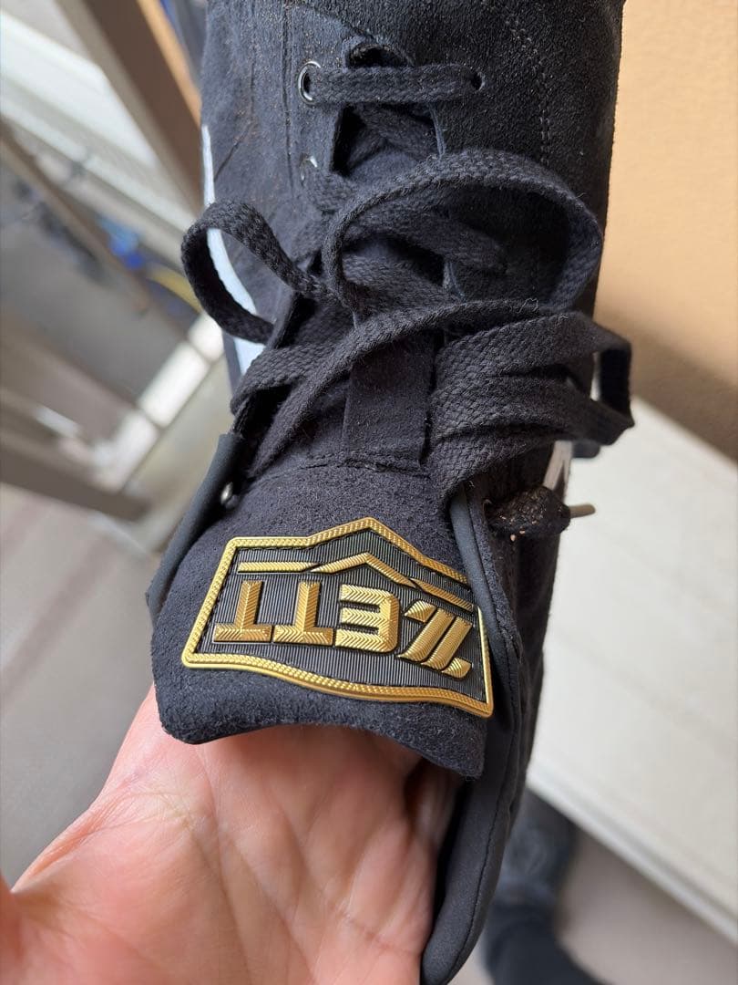 ZETT（ゼット）野球用 金属歯スパイク 刺繍入りサイズ不明→外寸30センチ以上