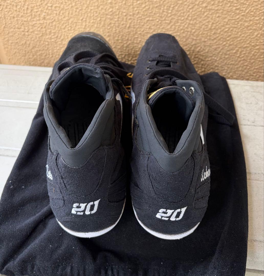 ZETT（ゼット）野球用 金属歯スパイク 刺繍入りサイズ不明→外寸30センチ以上