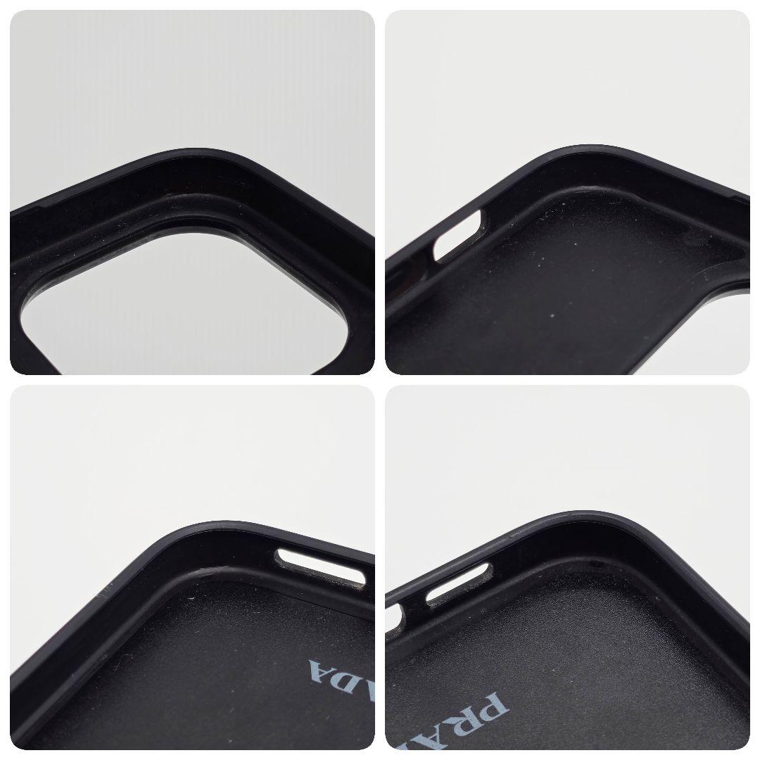 PRADA iPhone14proMAX ケース サフィアーノレザー 三角ロゴ