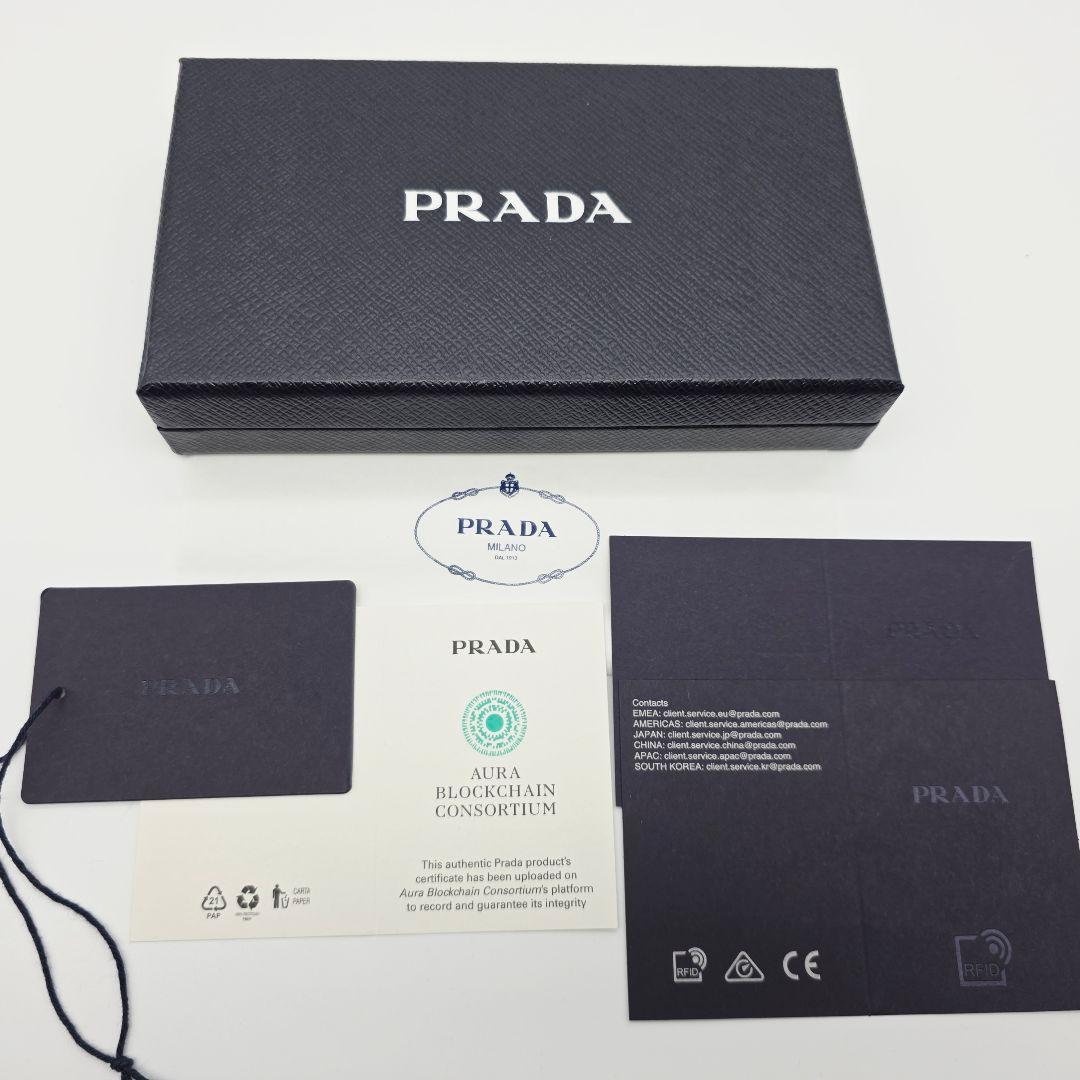 PRADA iPhone14proMAX ケース サフィアーノレザー 三角ロゴ